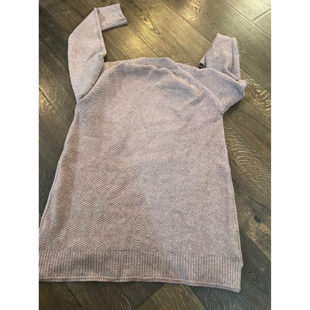 Evolution by Cyrus Light‎ Mauve Ribbed Knit Textured Sweater Size S - Picture 4 of 4